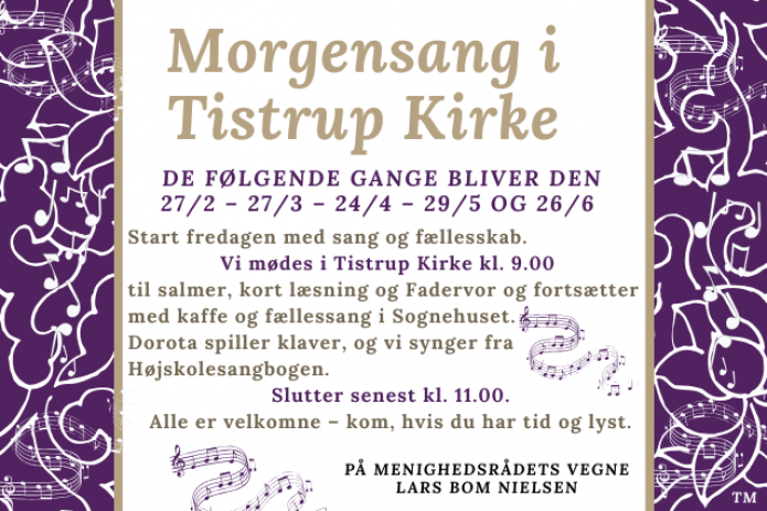 Morgensang i Tistrup Kirke